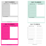 Day Planner (You get ALL 4 Colors!)