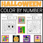Christmas, Thanksgiving & Halloween Color by Number Bundle