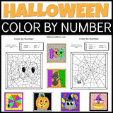 Christmas, Thanksgiving & Halloween Color by Number Bundle