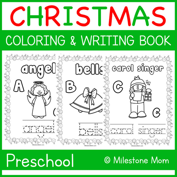 Christmas A-Z Coloring & Tracing Packet