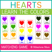 Heart Themed Color Matching Game