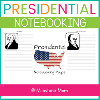 us presidents notebooking pages