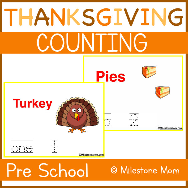 Thanksgiving Counting 1-10 Packet