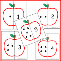 Apple Number Puzzles 1-10