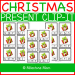 Christmas Alphabet Clip-it Cards