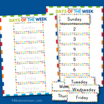 Days of the Week Practice Worksheets