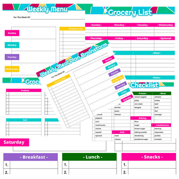Meal Planning Pack